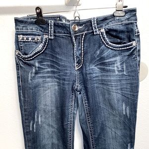 Miss Chic Distressed Jeans